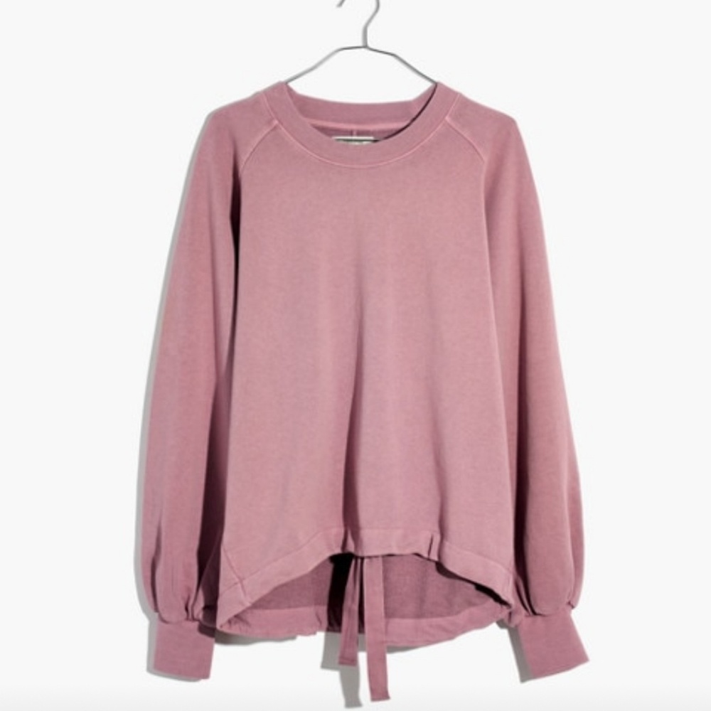 Madewell size M Mauve Bubble sleeve sweatshirt New